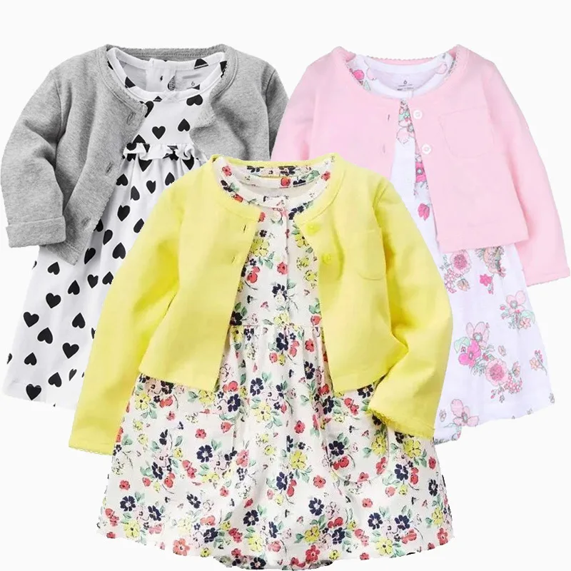 

Hot One Year Baby Party Happy Birthday Chinese Dresses + Cardigan Two Suits Sets Toddler Girl Dresses, Picture