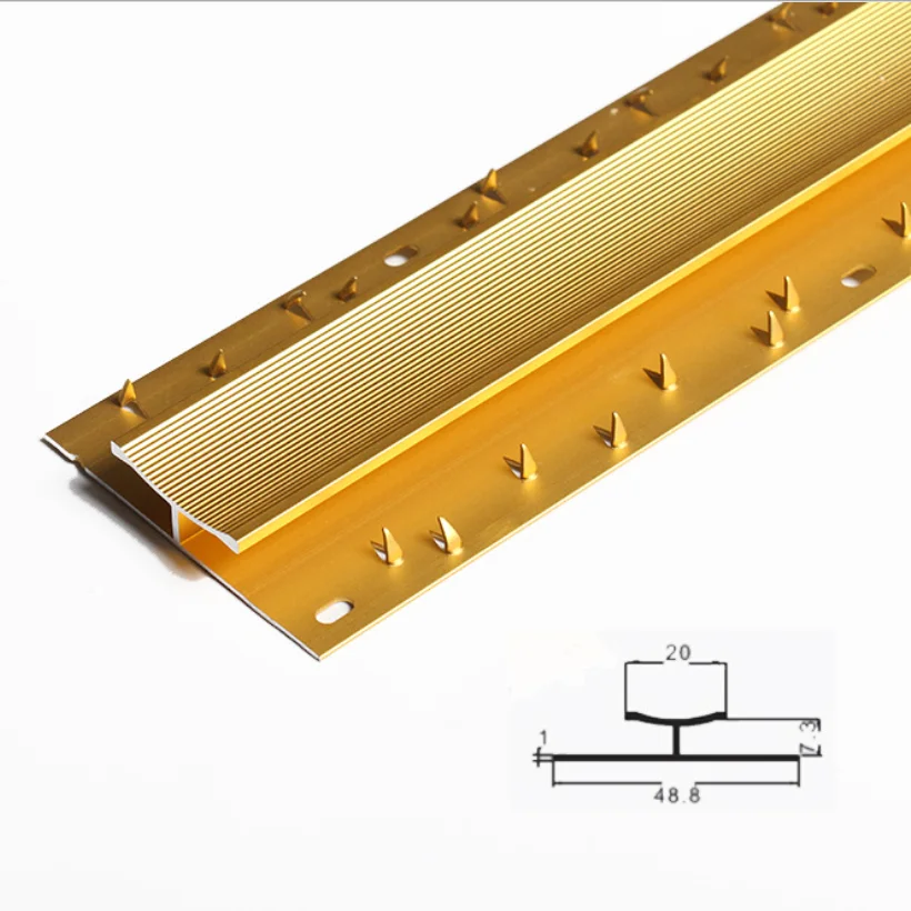 High Quality Stainless Steel Z Bar Floor Tile To Carpet Tile Carpet