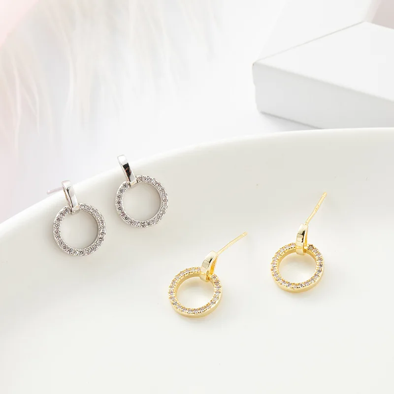 

Creative Earrings New Trendy Personalized Fancy Micro Pave CZ Earrings For Women