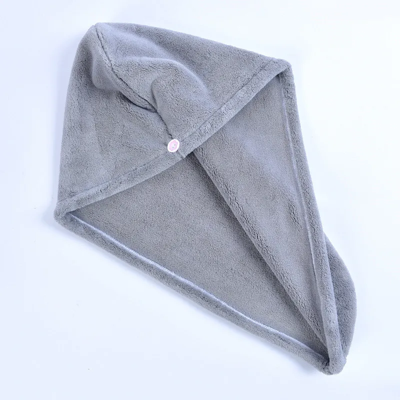 Dropshipping Super Absorbent Quick Dry Microfiber Hair Turban Towel Wrap for Women