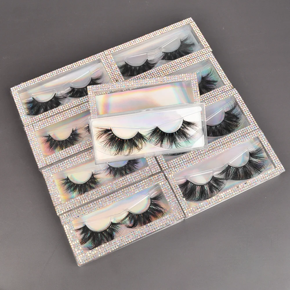 

wholesale private label faux mink eyelashes vendor 3d 25 mm vegan faux mink eyelashes with packaging, Natural black mink eyelashes