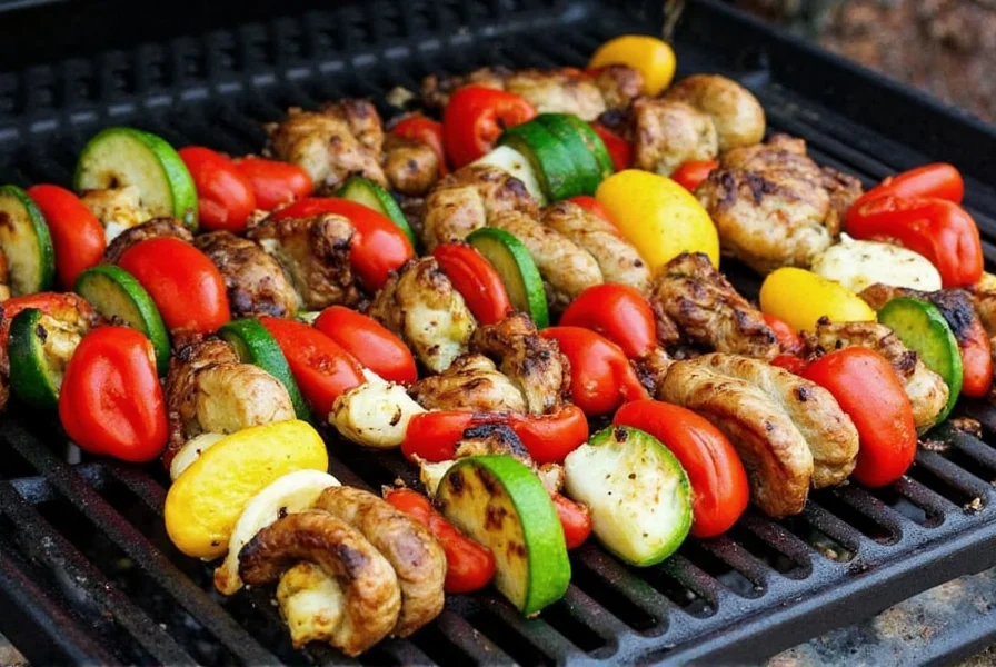 grilled veggies in a basket