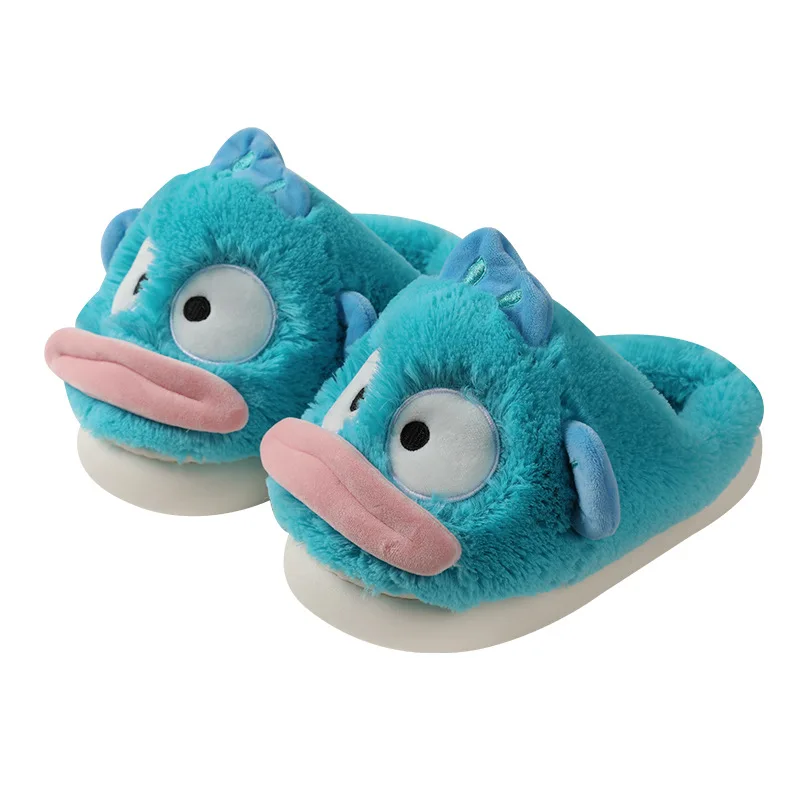 

Clownfish cotton slippers Ladies winter cotton drag couple winter fluffy slippers