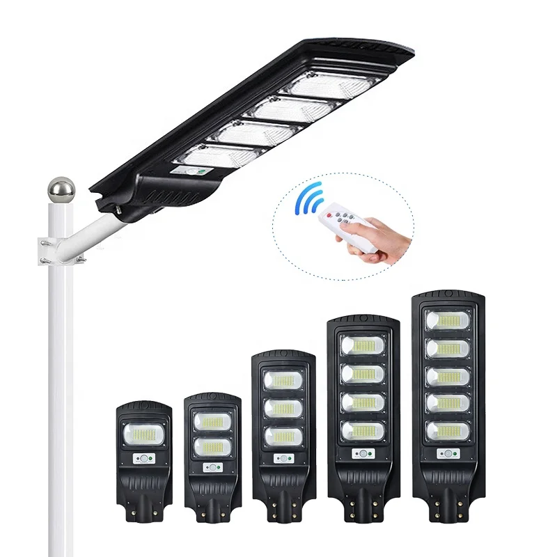 

High Lumen Road Lamp Waterproof Induction Motion Sensor Outdoor All In One Solar LED Street lights lighting