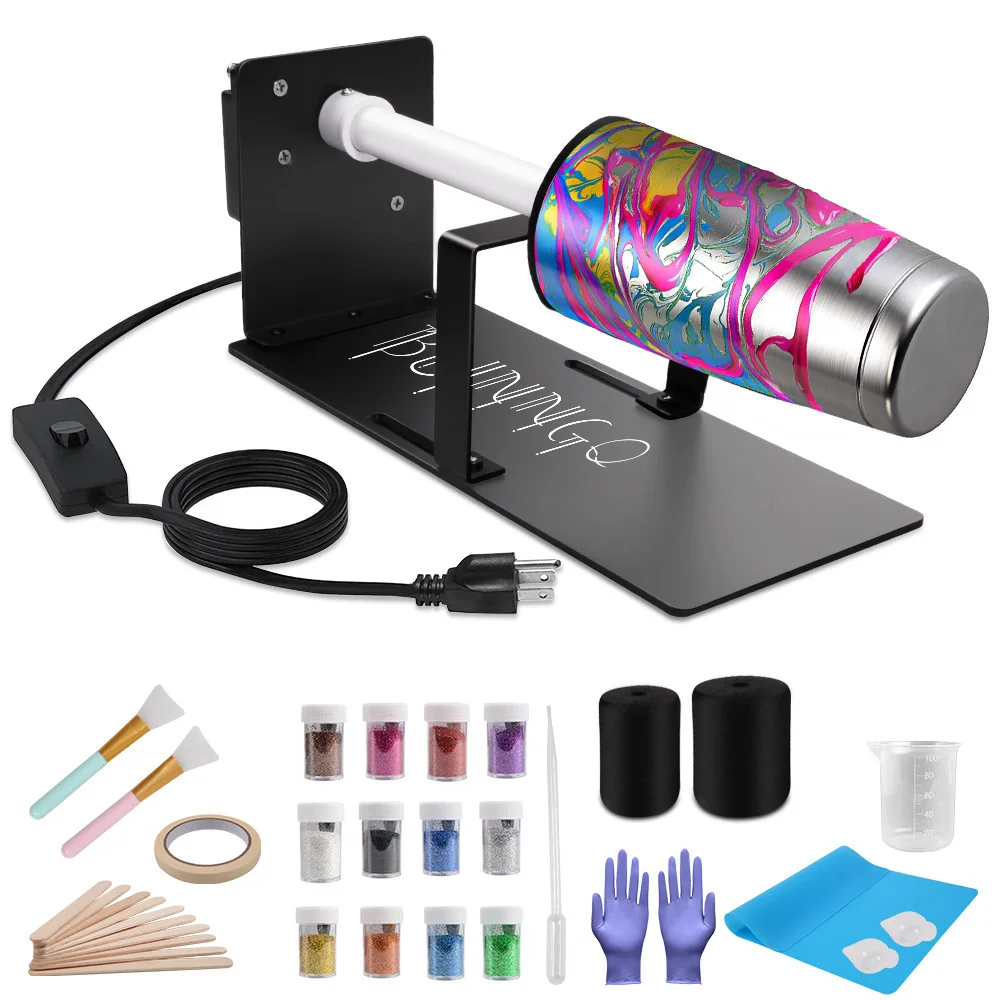 Oem Odm Cuptisserie Tumbler Turner Cup Spinner Metal Tumbler Spinner