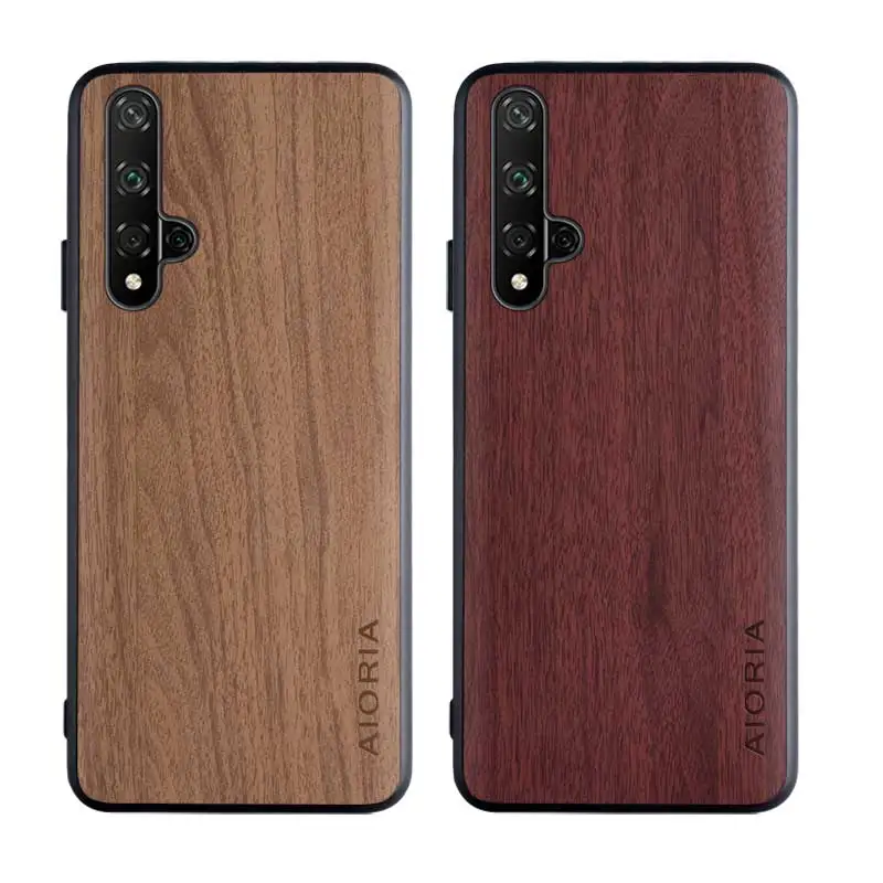 

Custom Wood Phone Case for Huawei Nova 5T Back Cover Hard Plastic Design, White, black, yellow, brown