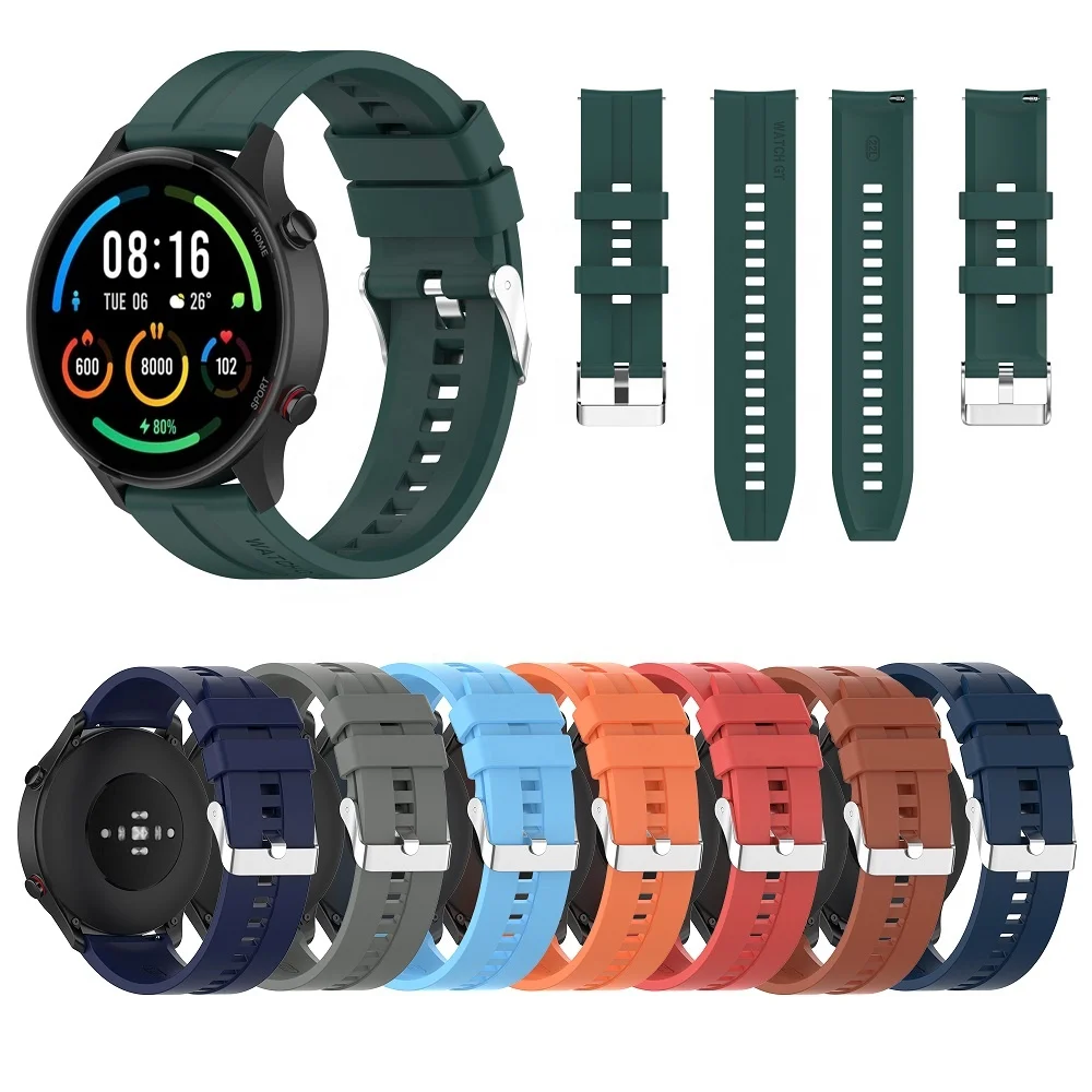 

Sport Silicone 20mm 22mm Watch Strap Band For Huawei Watch GT 2 46mm Watchband For Samsung Galaxy Watch4 Watch 46mm
