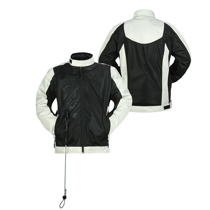 

Manufacturers Wholesale Windproof Rainproof Jacket Airbag For Motorcycles Concept Airbag Jackets, White and black