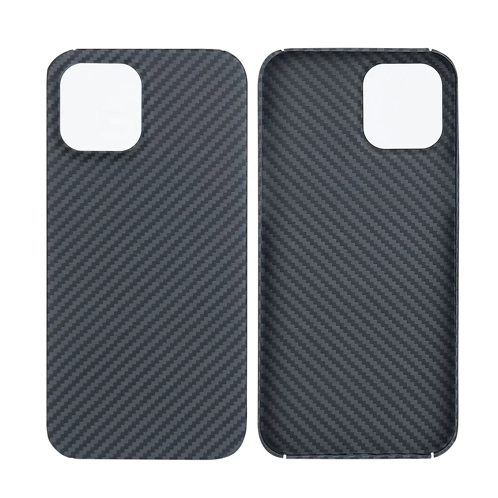 

Droproof Black Aramid Fiber Carbon Fiber Phone Case for iPhone 12 Pro Max