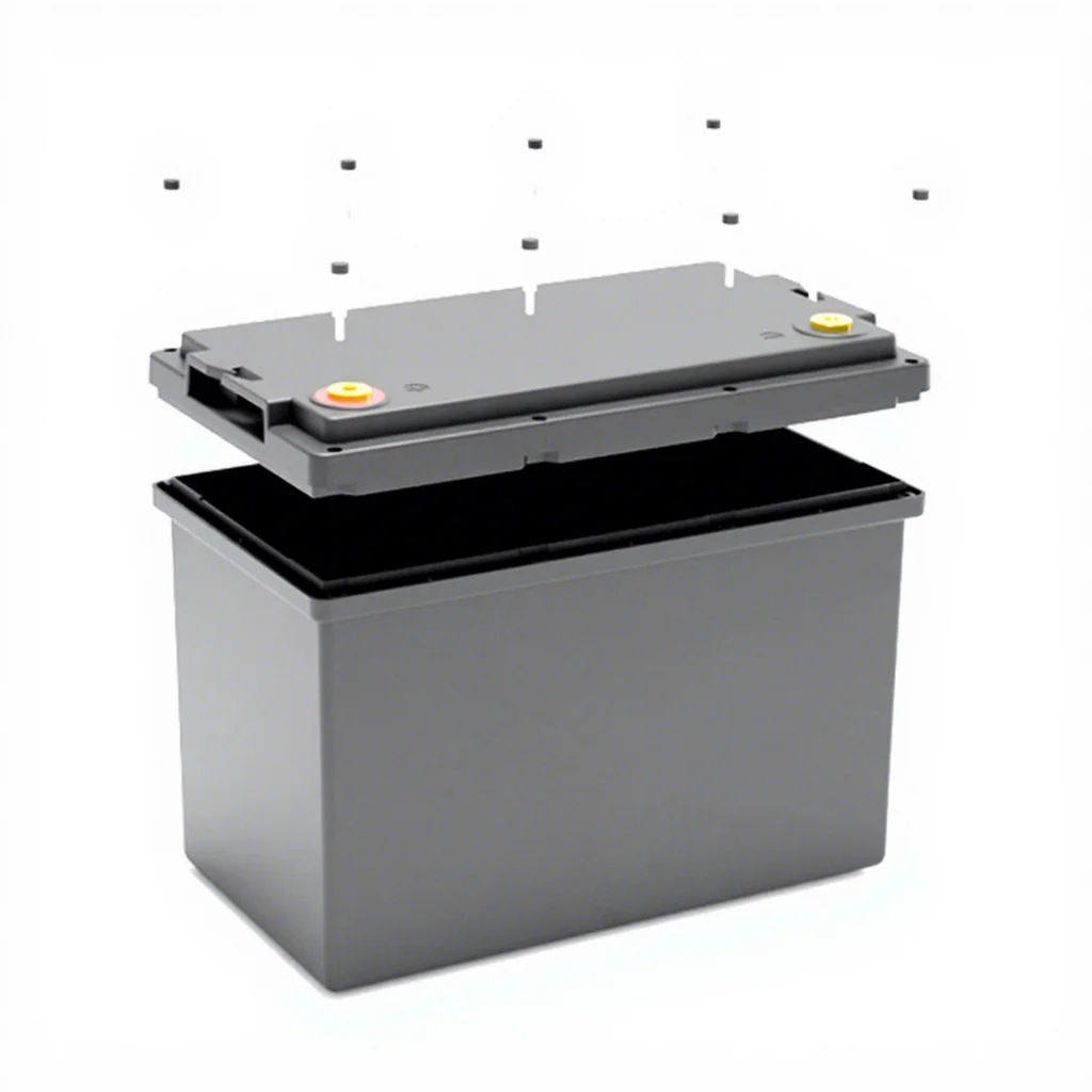 BCI GROUP 24 12V 70Ah 100Ah Screw Down Openable 12V Lithium Battery Box for 4S LF100LA LF105A Lifepo4 Cell