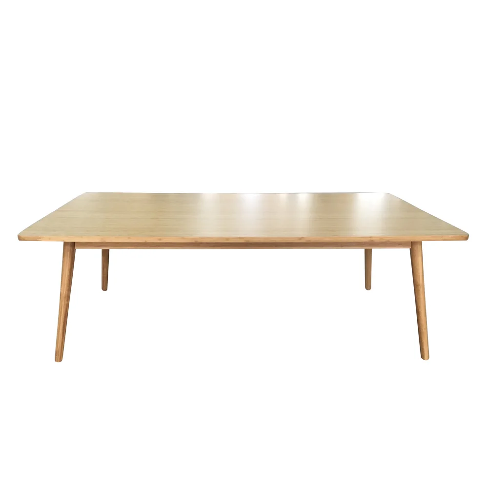 Fashion kids used bamboo veneer finish wooden dining table
