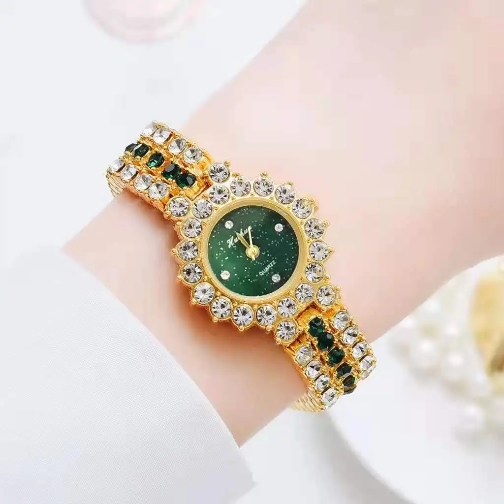 

Stainless steel starry sky fashion watch full diamond ladies watch, 5 colors