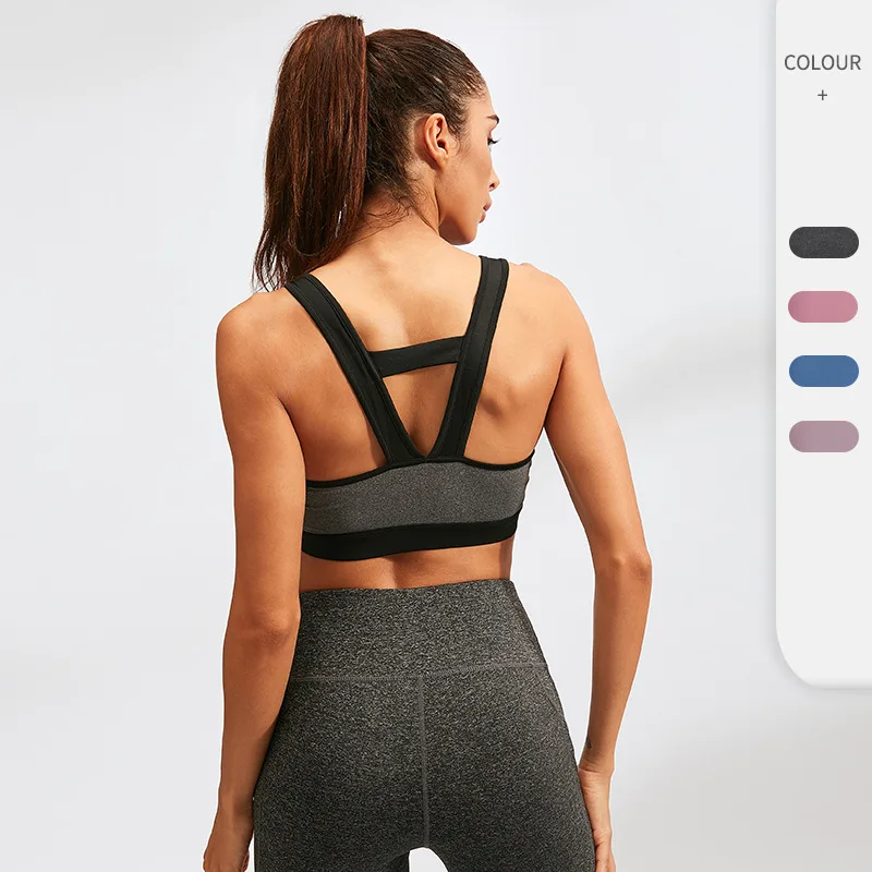 

Shock Absorption Running Yoga Activity Top Sports Chest Strap Women's Cross Strap Sports Bra