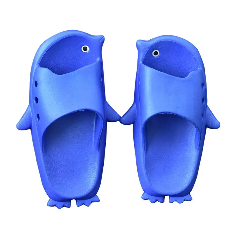 

New Cartoon Penguin slippers parent-child cute windy summer indoor bath bathroom antiskid deodorant couple sandals