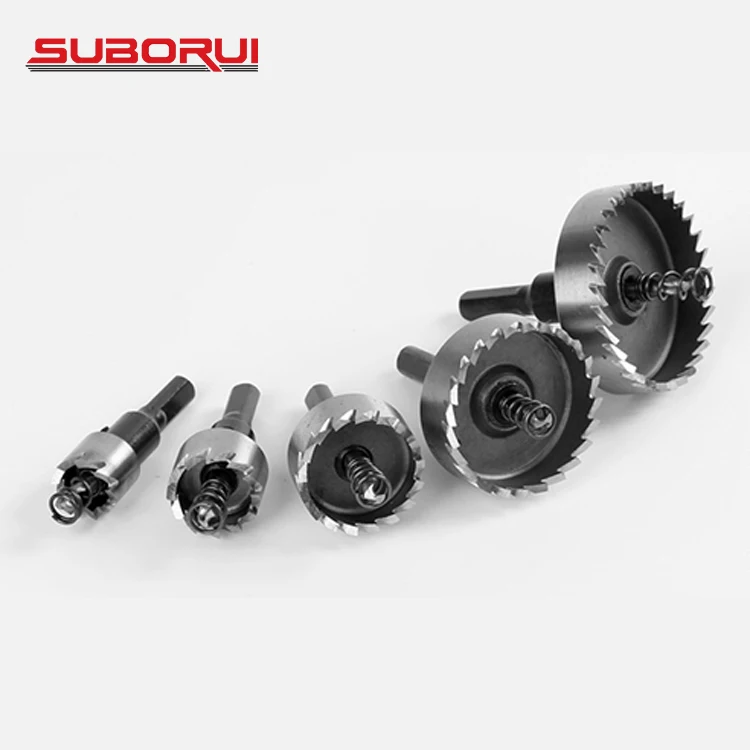 

BORUI 12-80MM Hole Saw Drill Bit Set HSS Hole Cutter For Stainless Steel Metal Iron Wood With Plastic Box