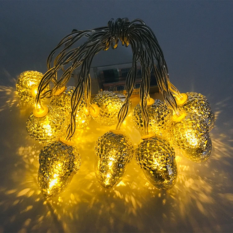 Outdoor Christmas Creative Mini Pine Cone String Led Lights for Decoration