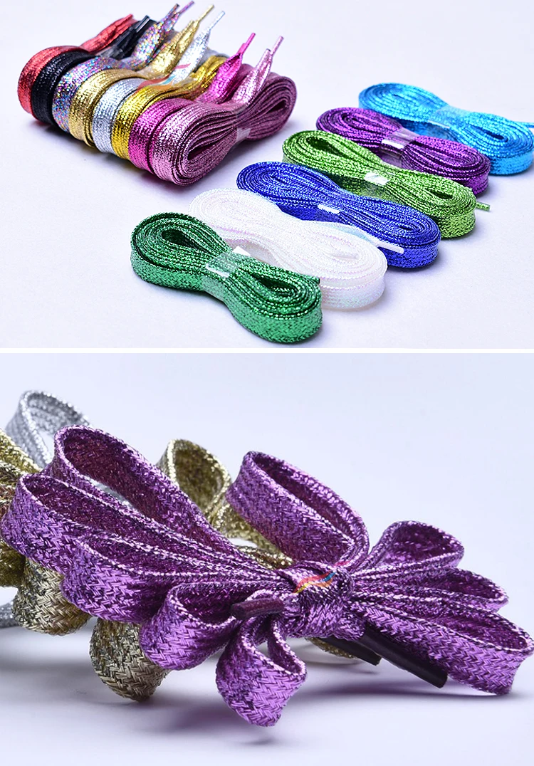 silver glitter shoelaces