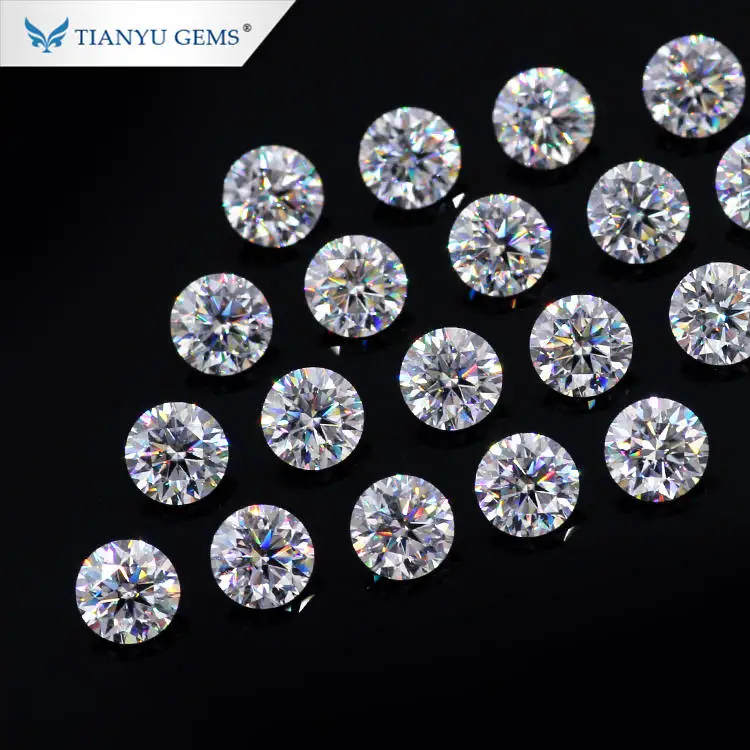 

Gemstone Wholesale Price Synthetic Diamond Cheap White Melee 1.3mm Moissanite