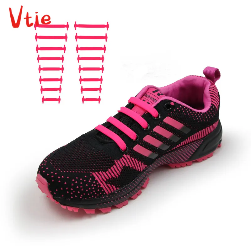 

Lazy Shoe Laces for Sneaker,No Tie Shoelaces for Kids and Adults,Elastic Silicone Shoe Laces to Replace Your Shoe Strings, 12