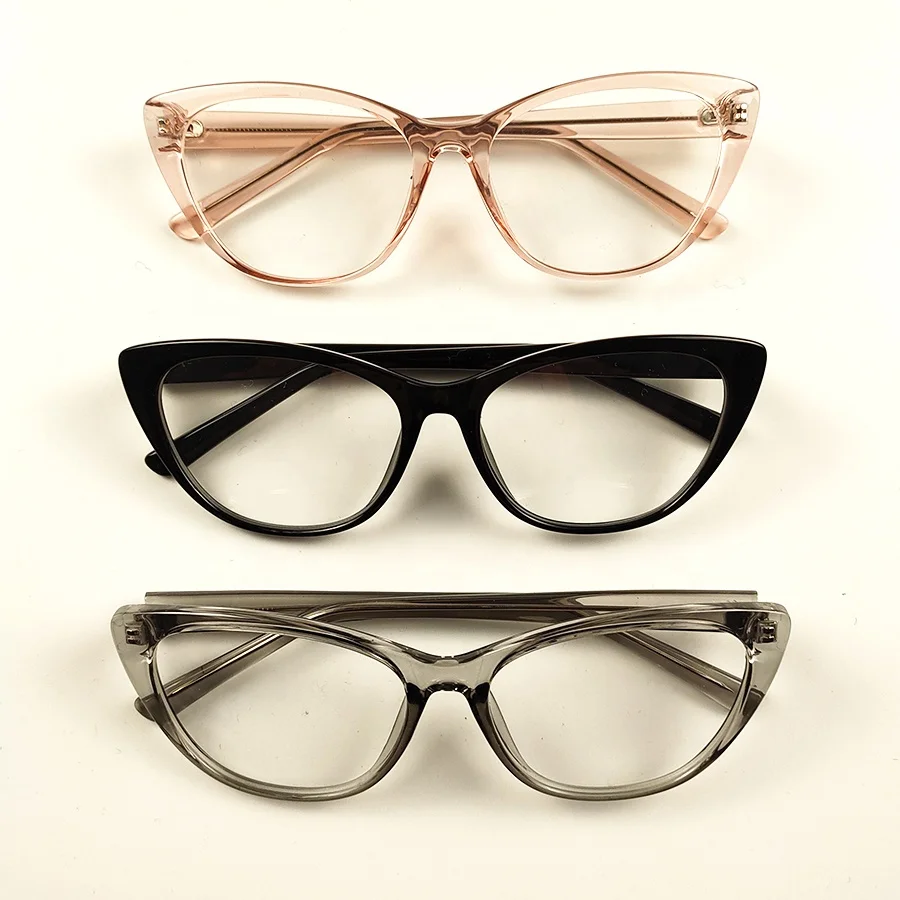 

Factory cat eye glasses CP material frames anti blue light optical frames, 6 colors