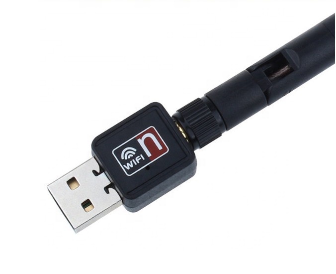 

Ralink RT5370 150M android tv box wifi adapter with sma antenna, White black
