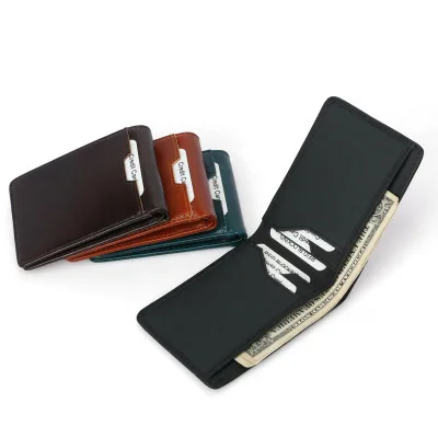 

2023 fashion male hot sale man full grain genuine leather wallet
