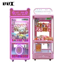 

Hot sales pink large doll machine toy crane claw machine claw crane machine for sale