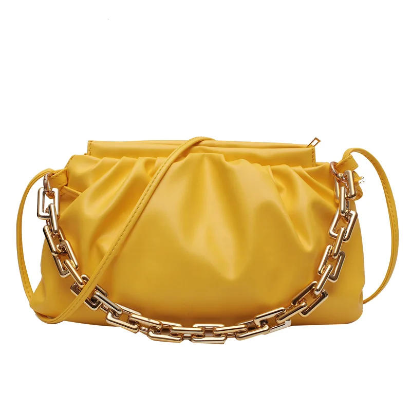

Fashion ruched luxury handbags for women underarm chain bag purse crossbody bag women