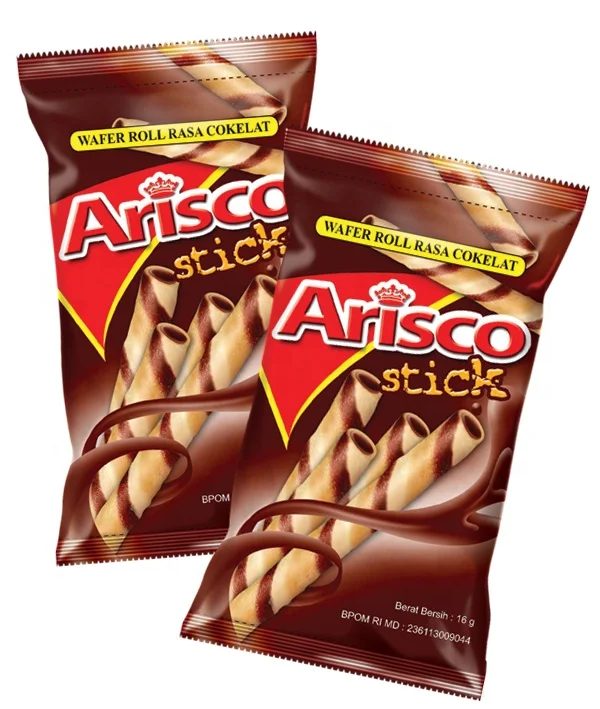 
Arisco Wafer Stick ( 16 gr x 80 pcs ) Chocolate, Orange, Pandan kids Snack , small Pack Biscuit 