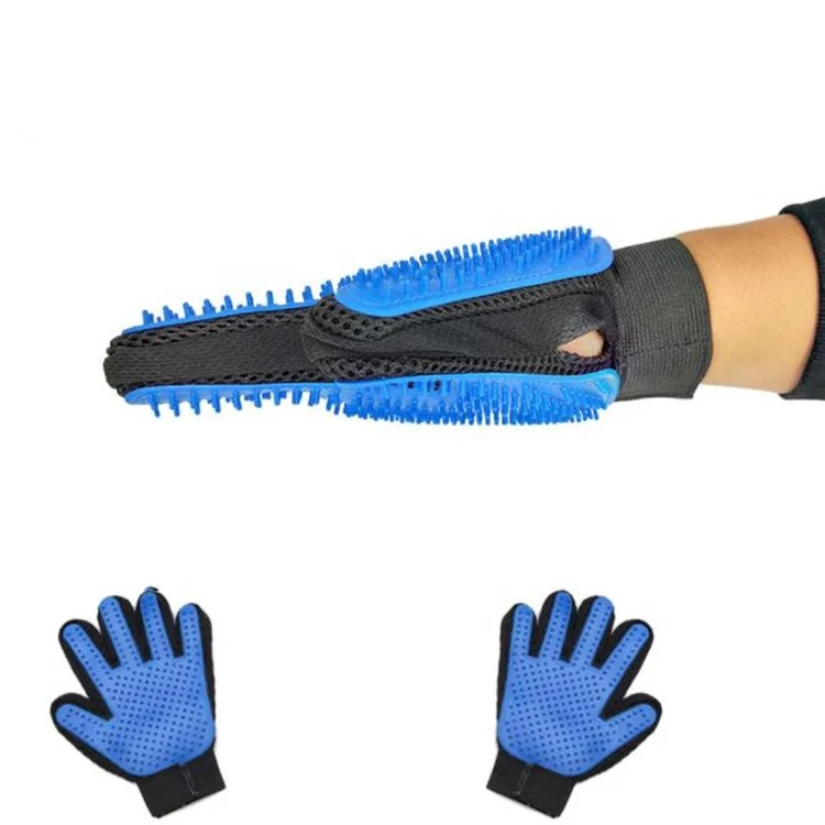 New arrival silicone pet shedding glove , pet shower 2 in 1 pet grooming glove for dog cat