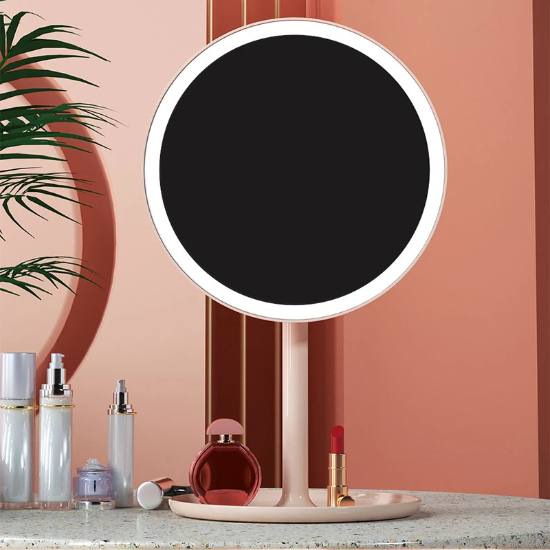 

Led Illuminating Mirror Magnifying Type C Charging Vantity Mirror For Applying Skincare And Makeup, White/pink/customized color