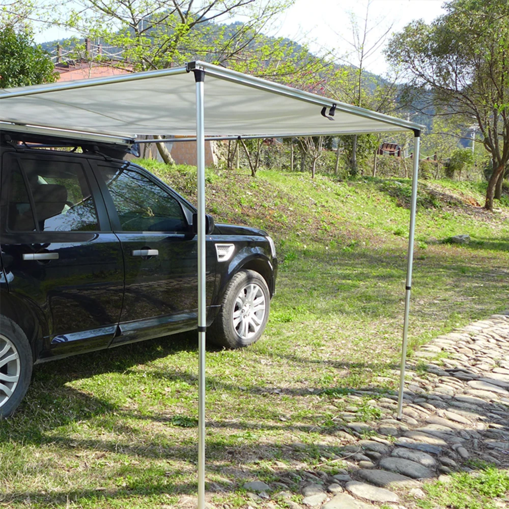 

Offroad Waterproof Retractable Car Side Awning For Camping, Gray or khaki