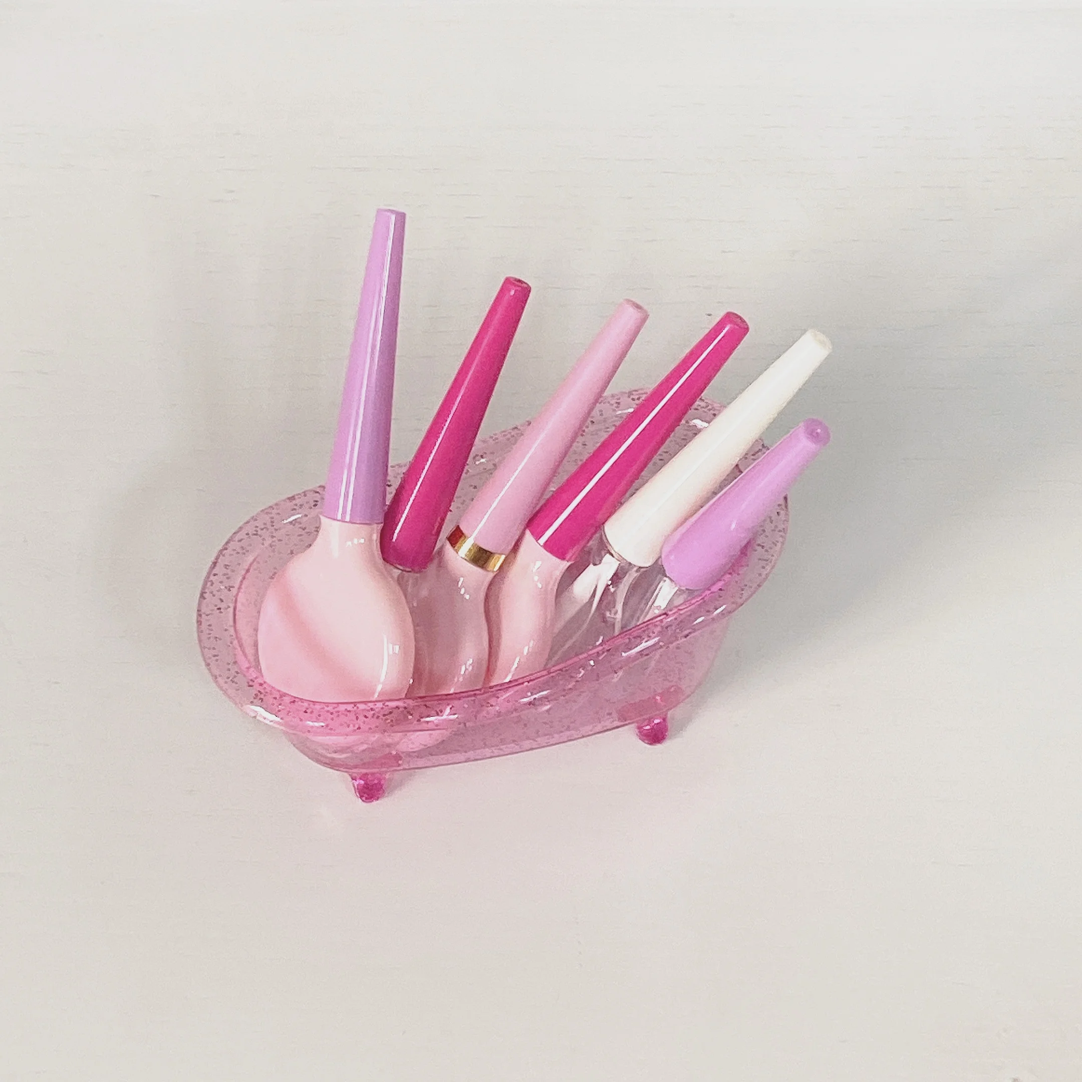 

Cosmetic Lollipop Shaped Silver Star Lip Gloss Wand Tubes With Boxes And Logo