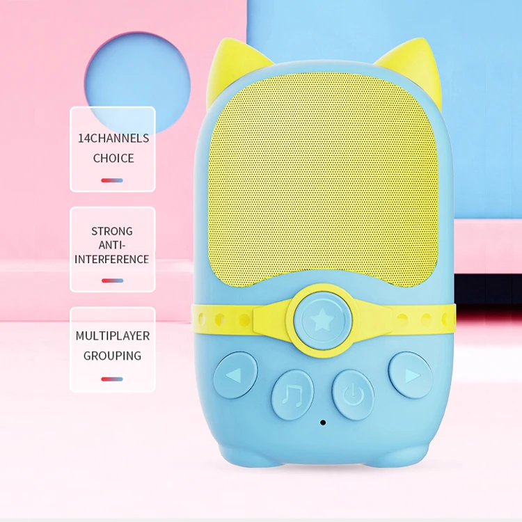 

Anti-lost Walkie Talkie Support Tf Bluetooth Speaker With High-decibel Alarm Function, Blue,pink