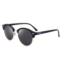 

Amazon hot selling new driving mirrored brand sun glasses design men 2020 circle polarized club master sunglasses