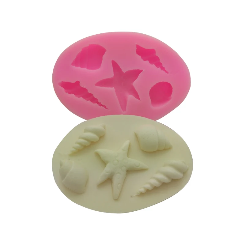 

Fondant Cake Decoration Cake Border Silicone Mold Creative Sea Underwater World Shell Star Wave Cake chocolate silicone mold