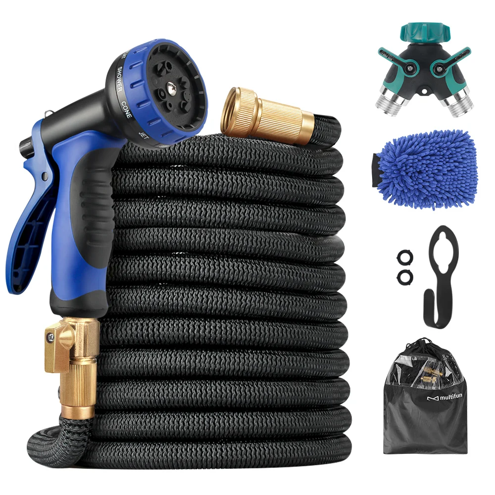 

Extendable garden hose for watering and cleaning