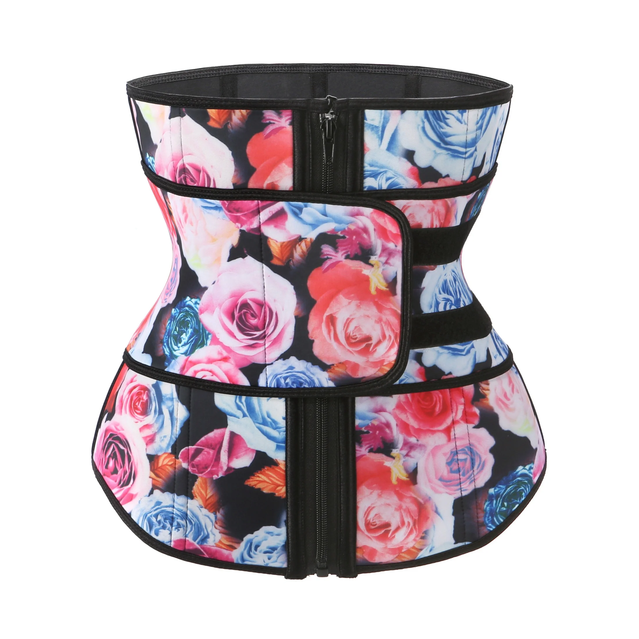 

New design printing high compression women spandex waist trainer belt private label waist trainer extenders