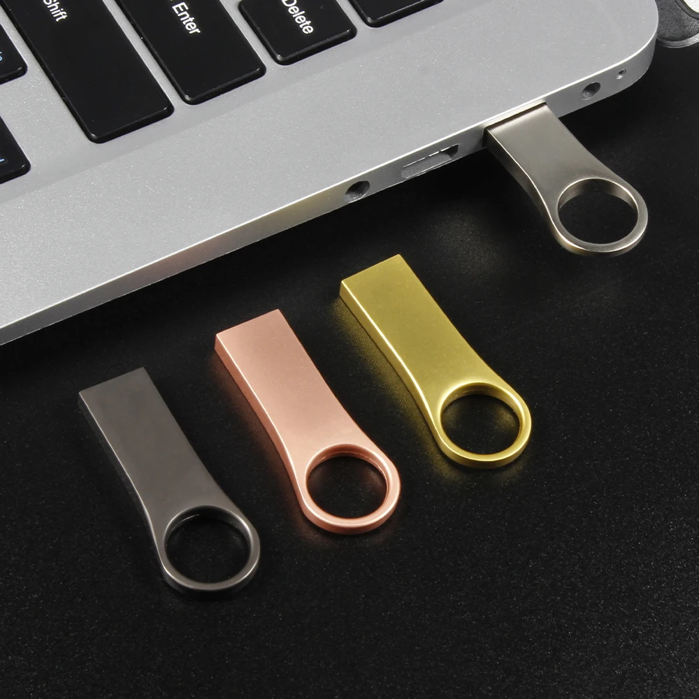 

Wholesale pen drive Portable Key Cle U Disk 4gb 32gb 128g Metal Usb Stick Gift Pendrive Usb Flash Drive