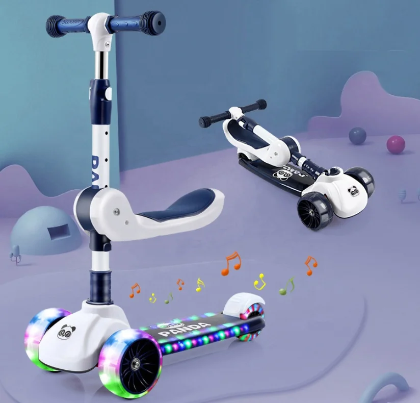 

2021 Wholesale bulk baby scooter 3 in 1 for 3 wheel Children's ride on car cheap kids children scooter for sale