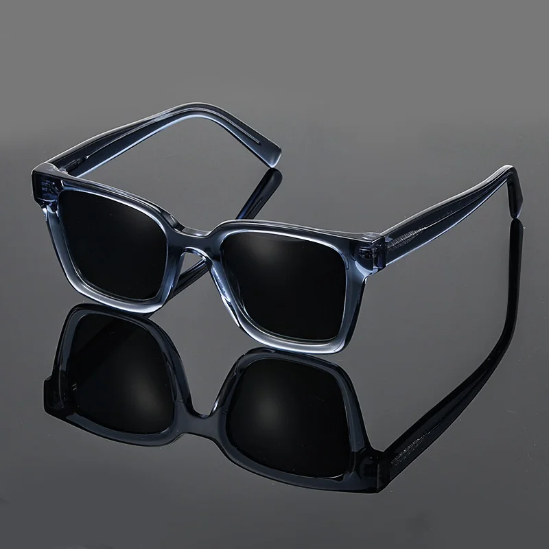 

New Arrivals Wholesale Fashion Handmade Square Acetate Polarized Shades Sun Glasses Custom Logo Acetate Polarized Sunglasses