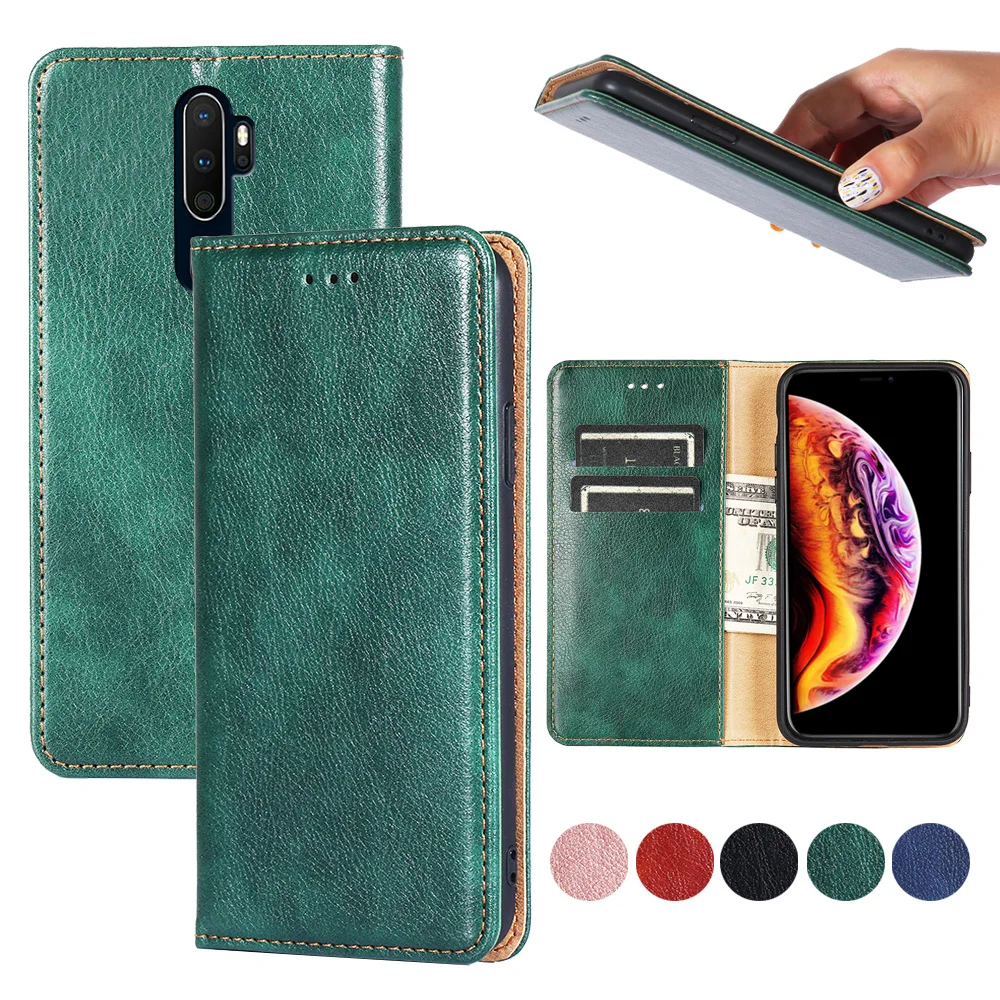 

Phone Accessories for OPPO A53 2020 New Arrival PU Leather Magnet Wallet Flip Covers for OPPO A32 A53s A33 A5 A9 2020, 5 colors for your choose