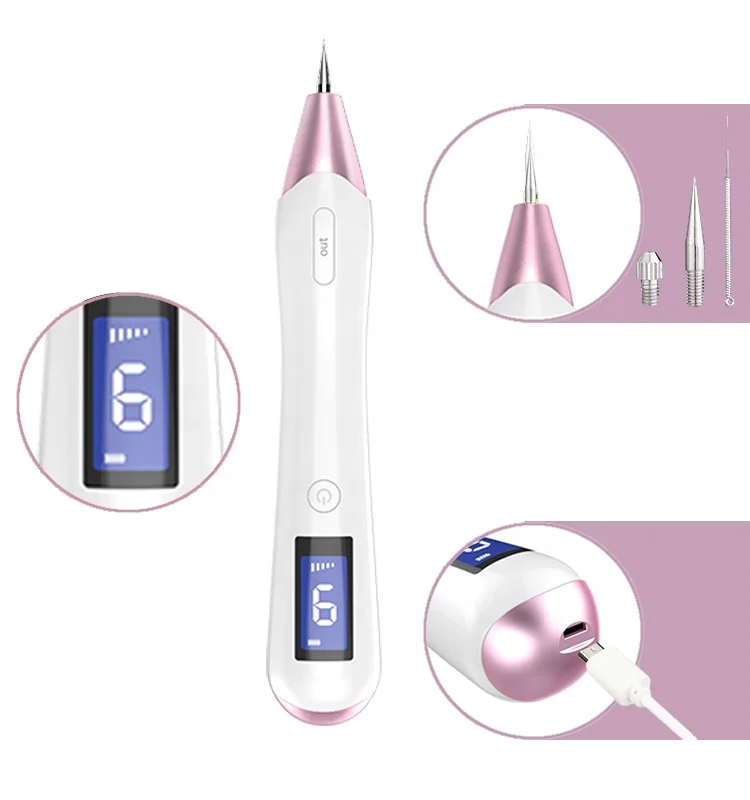 

Portable Eraser Pro Skin Care Device with LED Tools to Remove Skin Labels, Dark Spots, Freckles, Moles and Tattoos Safety, Silver,gold ,rose gold