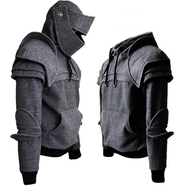 

high quality solid color Knight Sweater oem pullover hoodies vintage sweatshirt, Red/black