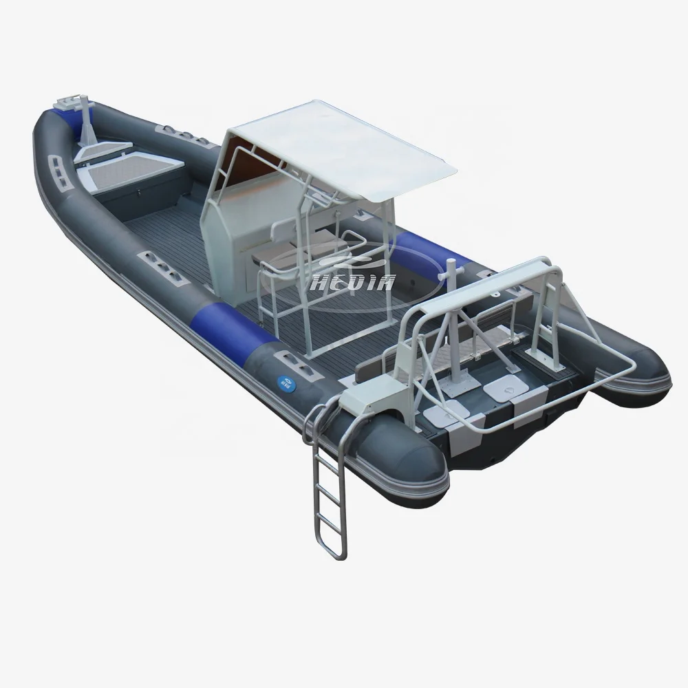 

RHIB 32feet ig patrol aluminum hull rubber Orca military hypalon rib inflatable boats 860, White,blue,customed