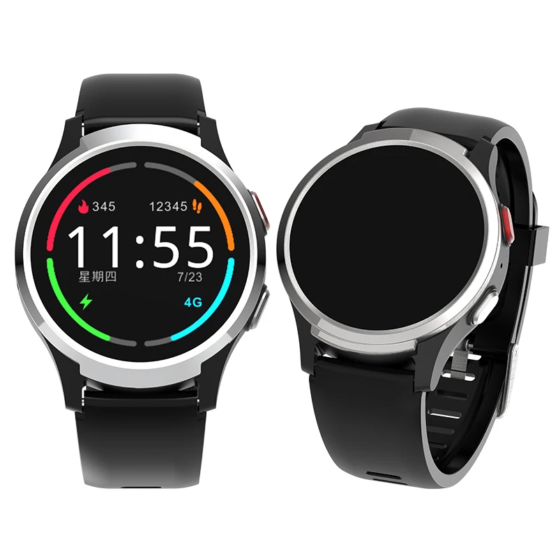 

Hot selling smart watch with blood pressure and heart rate sos watch waterproof elderly fall rate gps watch, Black, white (for bulk order of min. 3k only)