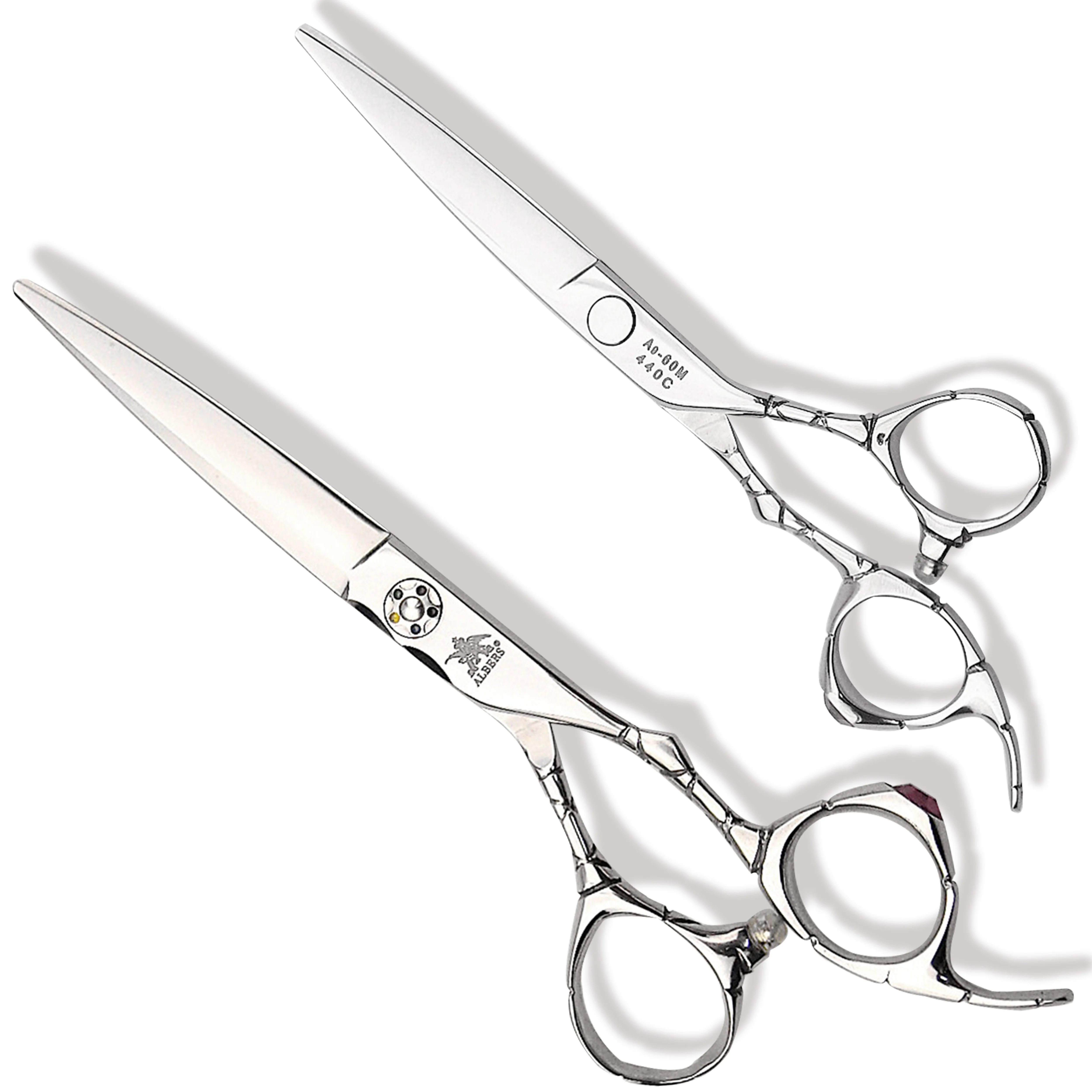 

Made in China 440c silver styling supplies steel professional salon barber scissors