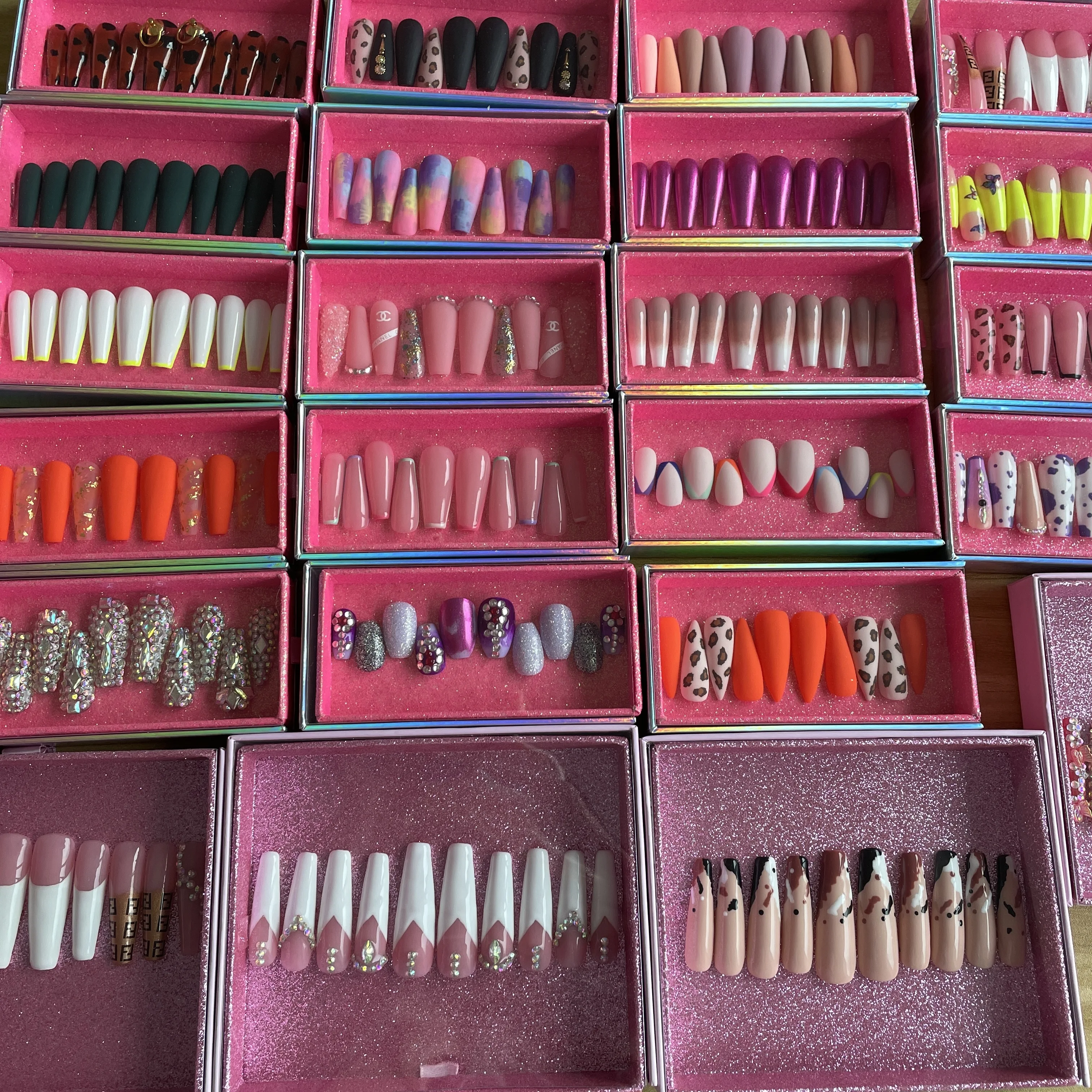 

H-293 Nails Pressed On Hand made Designer Of Ballet Nails Pressed On The Nails, Customers' requirements