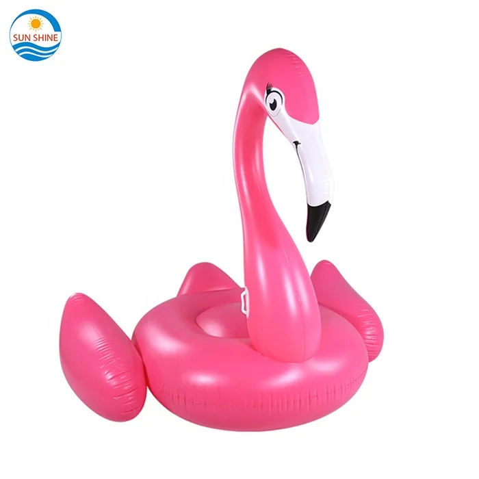 

Hot Sale Party Island Inflatable Pink Flamingo Floaters For Swimming Pool