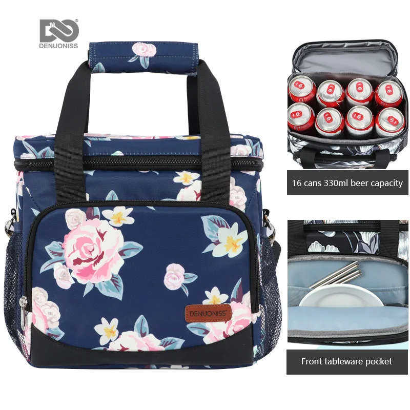 

China Wholesale 16 Cans Beer Cooler Bag Fishing Outdoor Picnic Bag Portable Breast Milk Cooler Lunch Bags for Kids and Women, Customized color